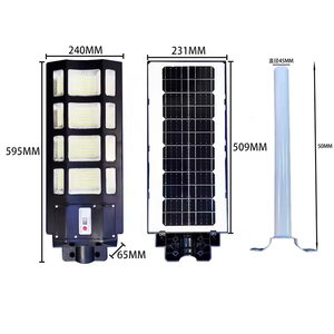 Lámpara Solar LED de Alta Luminosidad de 300W con Panel Solar de Silicio Monocristalino, Regulable, Impermeable IP65 para Aplicaciones en Carreteras - Product Image 3