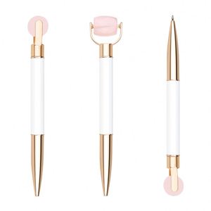 Divertidos Bolígrafos Faciales Giratorios con Logotipo Personalizado, Bolígrafos de Resina con Punta de Bola, Bolígrafo Facial Multifunción con Bola de Masaje para Oficina - Product Image 3