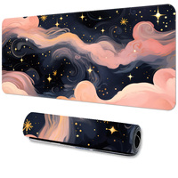 Grand tapis de souris de jeu en caoutchouc naturel à motif HD personnalisé Base antidérapante Tapis de souris imperméable et résistant à l'usure pour le bureau