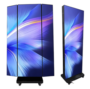P2.5 Foldable LED Poster Screen Indoor Mobile LED Display Easy Moving & <b>Phone</b> APP <b>Control</b> - Product Image 3