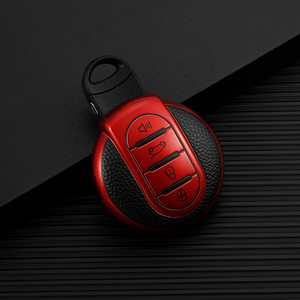 เคสกุญแจรถยนต์หนังเทียม TPU นุ่ม สำหรับ BMW <span class=keywords><strong>Mini</strong></span> <span class=keywords><strong>Countryman</strong></span> Cooper F54F55F56F60 พร้อมพวงกุญแจ - Product Image 3