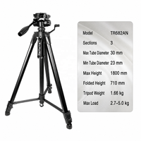 Statif Kamera 1,8m, Statif Lantai Ringan dengan Penyangga Ponsel untuk DSLR, Siaran Langsung, Proyektor, Lampu Pancing