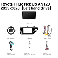 Lecteur DVD Auto Android Toyota pour Tableau de Bord d'Usine 64G 12V / 5A avec GPS et WiFi DSP pour Toyota Hilux Pick-up AN120