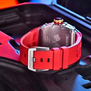 Montres à quartz pour hommes PAGANI DESIGN PD-1738, forme barillet, étanches, montre-bracelet pour hommes VH65, silicone, luminescent, miroir saphir - Product Image 4