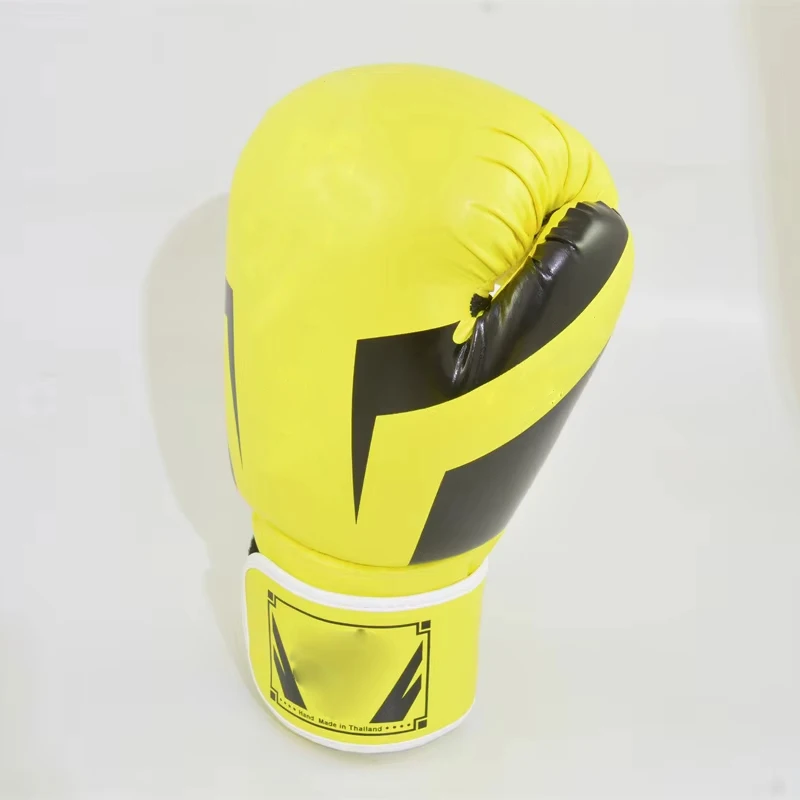 Power Punch Customized PU Leather MMA Muay Thai Boxing Gloves Kickboxing Sanda