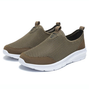 Chaussures de sport pour hommes grande taille, respirantes, avec empeigne en maille et semelle légère en EVA, idéales pour la marche printemps-été – Vente en gros - Product Image 5