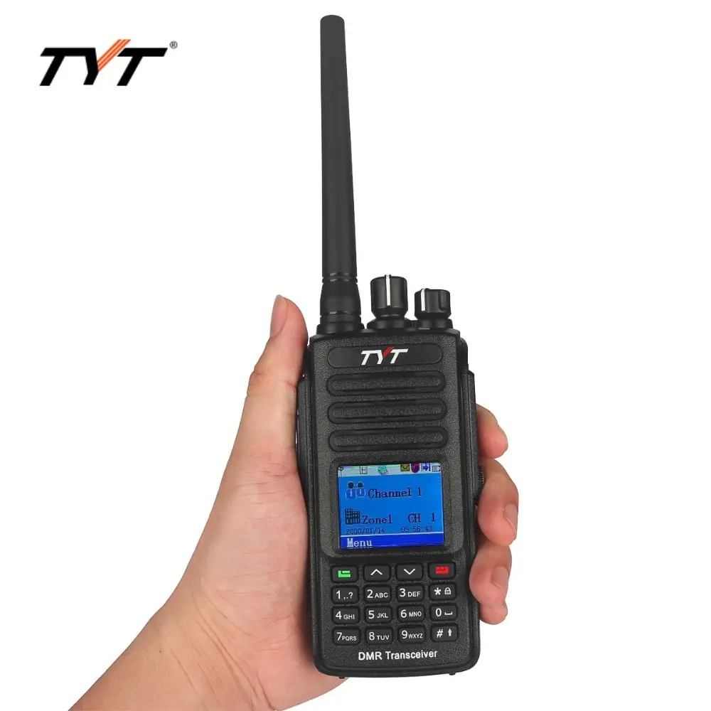 Dmr 2 דרך רדיו דיגיטלי מכשיר קשר DMR רדיו digtial TYT MD-390 דיגיטלי uhf רדיו 1000 אנשי קשר