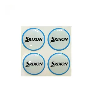 Custom Making Impressão Sua Marca Poly Domed Resin Sticker 3d Doming Epoxy Labels