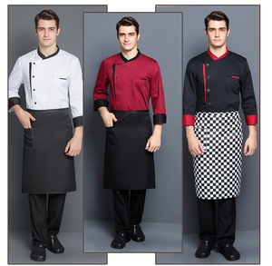 Nuevo uniforme de Chef Unisex ropa de Chef de manga larga camarera Catering Chef chaquetas uniformes panadería restaurante cocina ropa de trabajo - Product Image 1