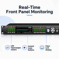 Processeur audio numérique FIR4008 Drive Rack, double effet DSP haute qualité, 4 entrées 8 sorties, professionnel.