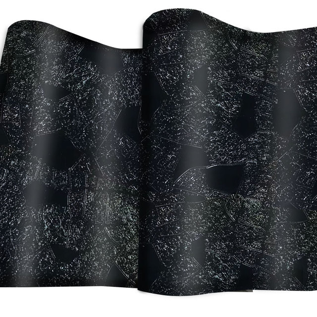 PVC Wrap Vinyl Film 3D Texture Laser Stripe Black Vinyl Car Wrapping Film Color Changing Forged Carbon Fiber Stickers