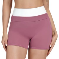 3129 Dames Outdoor Solid Elastische Taille Hoge Ademendheid Kreukvrije Spandex/Nylon 200g Heat-Transfer Geprint Yoga Shorts