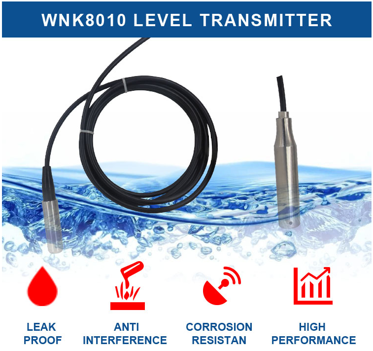 sensor nivelado de profundidade de água da saída de 4-20mA 0.5-4.5V para o depósito de gasolina