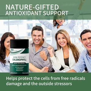 Suplemento alimenticio de venta caliente para bajar de peso, clorofila de sodio y cobre, desintoxicante natural, cápsulas de clorofila de sodio y cobre. - Product Image 3