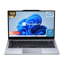 Ordinateur portable professionnel 14 pouces Intel N4000 8 Go DDR4 128 Go SSD Ultra-fin Léger Design durable Windows 11 pour usage bureautique