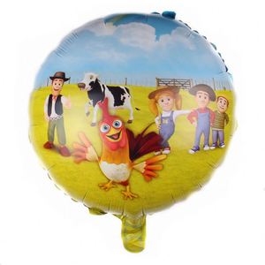 Animal Cartoon Pattern Farm Theme Birthday <b>Decor</b> Set Party Supplies 18 Inch Foil <b>Balloon</b> for Schulkind - Product Image 2