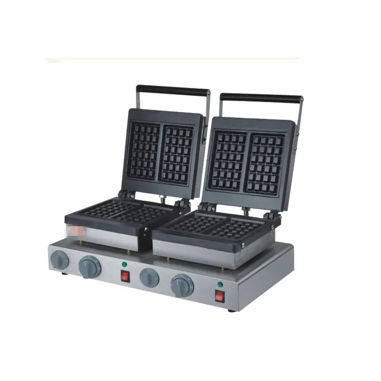 Commercial bakery equipment waffle maker Waffle making Machine with factory price square 4 pcs