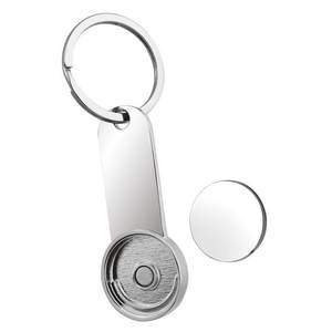 Llavero de Aleación y Acero Inoxidable de Moda con Moneda para Carrito, Impresión UV y Logotipo Personalizado, Soporte Metálico para Llavero - Product Image 2
