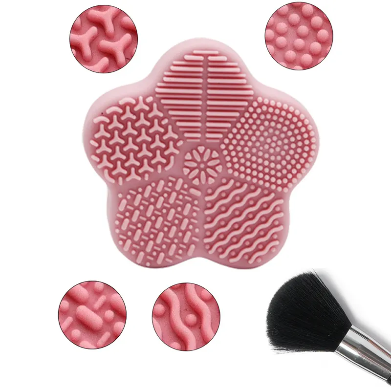 Multifunction Makeup Brush Cleaner Dry&Wet Cleaning Box Eyeshadow Brush Stain Removal Double-Sided Silicone Sponge Tool