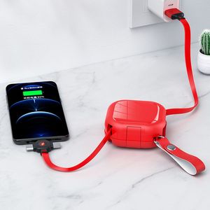 3 em 1 Cabo De Dados De Carregamento Rápido Retrátil Com Suporte De Telefone Cabo USB Chaveiro Titular <span class=keywords><strong>Android</strong></span> Tipo C Cabo - Product Image 4