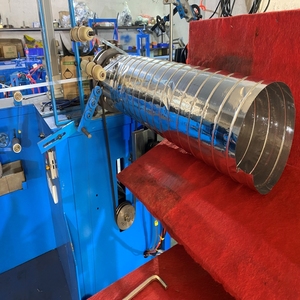 Hvac Tự Động Tinh Khiết Nhôm Linh Hoạt Sóng Máy Sấy Không Khí Ống Ống Hình Thành Chống Cháy Lót Máy Làm - Product Image 4