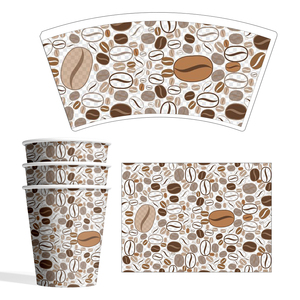 Bán buôn hình thực phẩm cấp PE tráng nguyên liệu cho đôi tường Cốc giấy cho rượu vang được sản xuất bởi cốc giấy Fan - Product Image 2