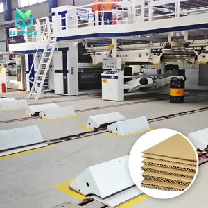 High Speed Corrugated Board Line Single Facer 3 5 7 Layer Corrugated Cardboard Production Line