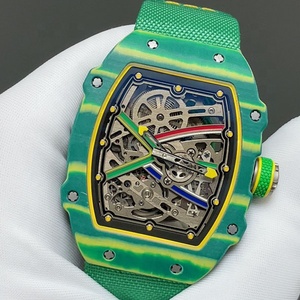 2026 Best Selling Luxury <strong>Watch</strong> Ultra Thin Ultra Light Green 67-02 Carbon Fiber Material Men's Trend Mechanical <strong>Watch</strong> - Product Image 2