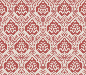 Tissu en coton doux à motif floral géométrique de la série rouge, imprimé numérique personnalisé 2025, pour robes, chemisiers et chemises pour femmes - Product Image 2