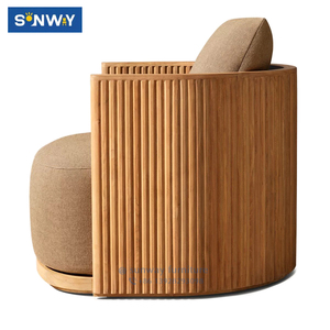 Ensemble de meubles de luxe en teck pour l'extérieur, grand format, modernes et étanches, pour salle à manger, cour et hôtel - Mobilier d'extérieur - Product Image 6