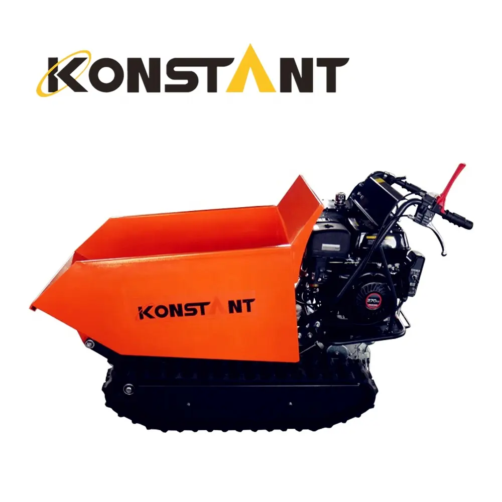 KONSTANT 500KG capacità di carico autocaricante motore a benzina trasportatore cingolato in gomma Mini Dumper