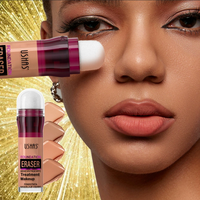 Base de Maquillaje Líquida de Larga Duración USHAS con Esponja, Producto de Belleza en Crema Resistente al Agua para Paleta de Cosméticos