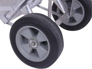 Dubbele Draagbare Vouwen Handkar Rvs Gas Cilinder Winkelwagen Truck Vier Wiel Zuurstof Cilinder Acetyleen Fles Trolley - Product Image 5