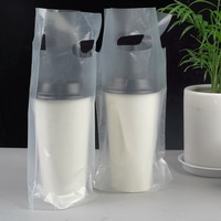 Transparent café lait thé citron bouteille d'eau tasse jus de fruits sac à main Cola emballage en plastique sac à emporter