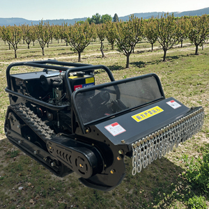 Frutteto Greening Grass Cutter nuovo telecomando cingolato falciatrice con motore di ritorno paglia macchina trituratore <span class=keywords><strong>erba</strong></span> - Product Image 3