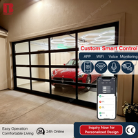 Pintu Garasi Modern Bolang dengan Rangka Aluminium Thermal Break Mencegah Kondensasi, Kunci Password, Pintu Garasi Kaca Terisolasi, Supplier