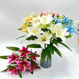 ดอกลิลลี่ประดิษฐ์ 7 ก้าน ช่อดอกไม้สำหรับวางบนหลุมศพ ลดราคาพิเศษจาก DREA - Product Image 2