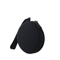 Porte-monnaie rond simple en silicone étanche, étui pour câbles et écouteurs, pochette à clés zippée, sac de rangement portable