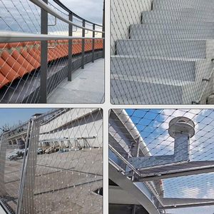 Stainless Steel <b>Wire</b> Rope Net 304 Snap Woven <b>Mesh</b> Handrail Guardrail Protection Safety - Product Image 3