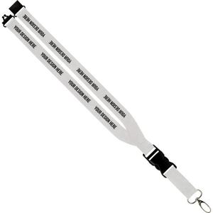 Offres Spéciales Cordon de cou en polyester imprimé par sublimation personnalisé promotionnel bon marché personnalisé avec logo - Product Image 3