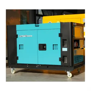 LETON POWER 12kw 15kva ใช้ในบ้านเครื่องกําเนิดไฟฟ้าดีเซลแบบพกพาเงียบชุดเครื่องกําเนิดไฟฟ้าดีเซลไฟฟ้า