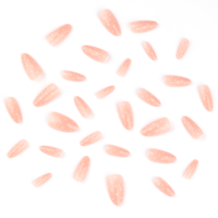 30 pièces d'accessoires pour ongles, faux ongles autocollants, non toxiques, à pression, réutilisables, à pois, kawaii, magnifiques, en PMMA