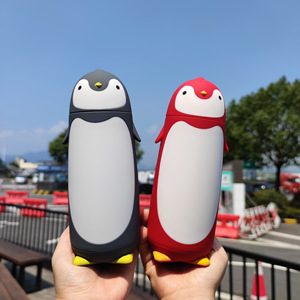 Botella de Agua Fría para Niños, Aislada al Vacío, de Acero Inoxidable, Ecológica, con Diseño Creativo de Pingüino de Dibujos Animados, de Alta Apariencia y Estilo Clásico - Product Image 3