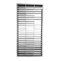 Grille de drainage robuste en acier inoxydable pour caniveaux de voirie municipale, cuisines, allées et cours