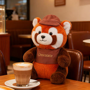 Peluche Personalizzato a Forma di Procione, Piccolo Panda di Peluche, Cuscino Morbido a Forma di Procione Marrone, Regalo per Bambini, Vendita all'Ingrosso Economica - Product Image 4