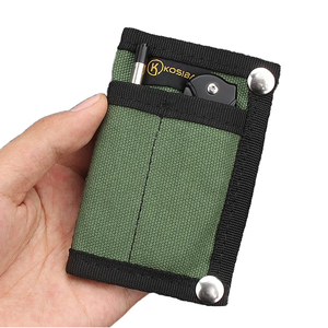 BURAQ Canvas Wallet Molle Bag Pouch Holder Portable Key Card Case Outdoor Camping Hiking Hunting EDC Tool Storage <b>Purse</b> All - Product Image 1