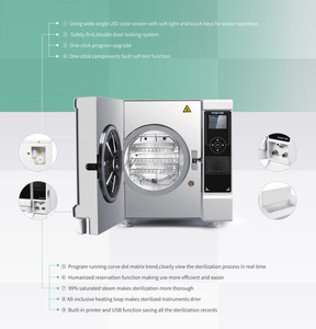 Sterilizzatore Dentale Elettrico al Miglior Prezzo, Autoclavi a Vapore 8L/12L - Product Image 3