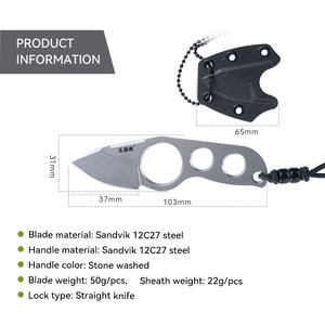 <span class=keywords><strong>Sanrenmu</strong></span> 4091FUF-SF ขนาดเล็กมีดล่าสัตว์แบบพกพามีความแข็งสูงใบมีดคงที่สำหรับกลางแจ้งแคมป์ปิ้ง - Product Image 4