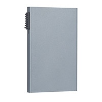 Pemegang kartu kredit pemblokir RFID, dompet saku Mini aluminium otomatis mendorong sisi