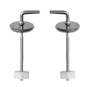 Kit de charnières de remplacement S023K pour sièges de toilettes, base de fixation à vis métallique - Product Image 1